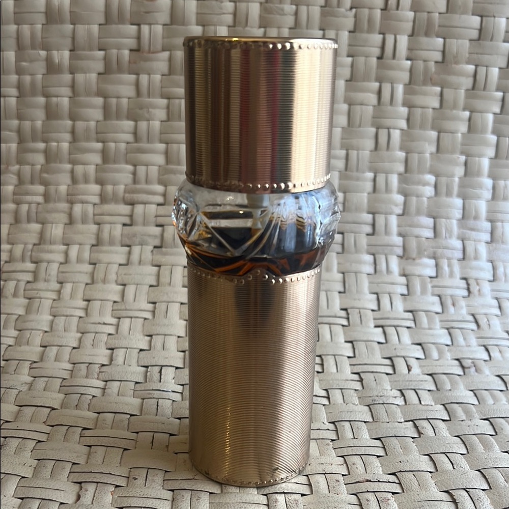 Elegant VTG FABERGE COLOGNE SPRAY 3 FL OZ GOLD & GLASS